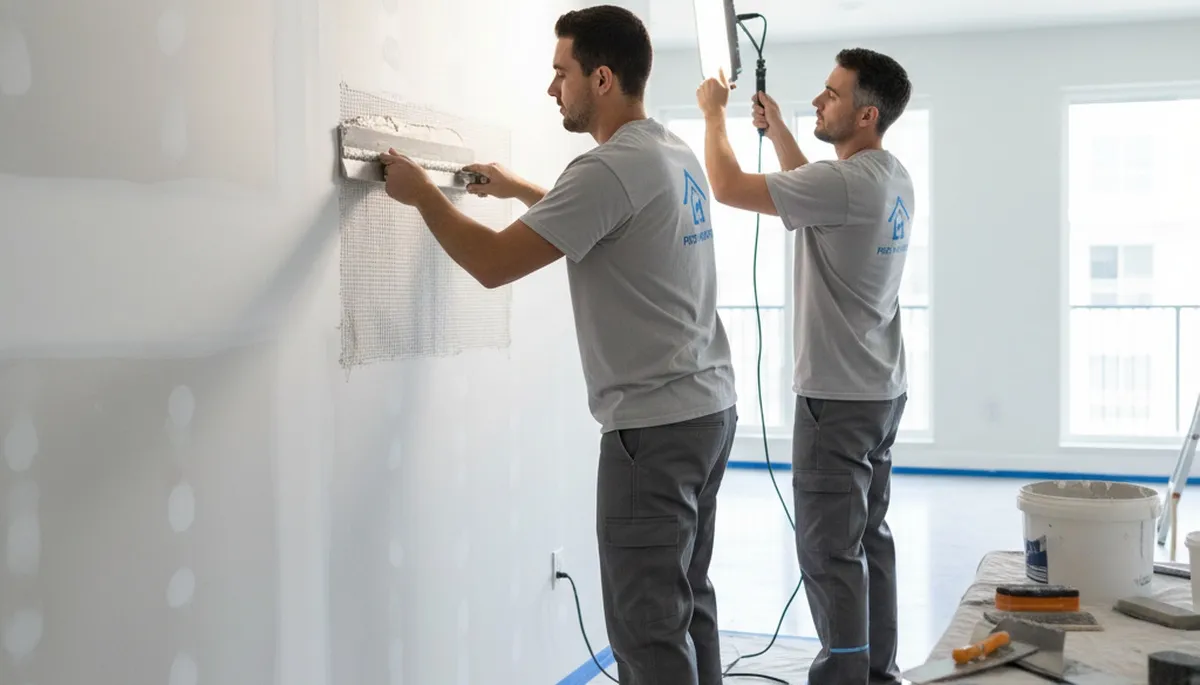 Professional drywall repair and wall restoration by expert painters in Allen, TX homes