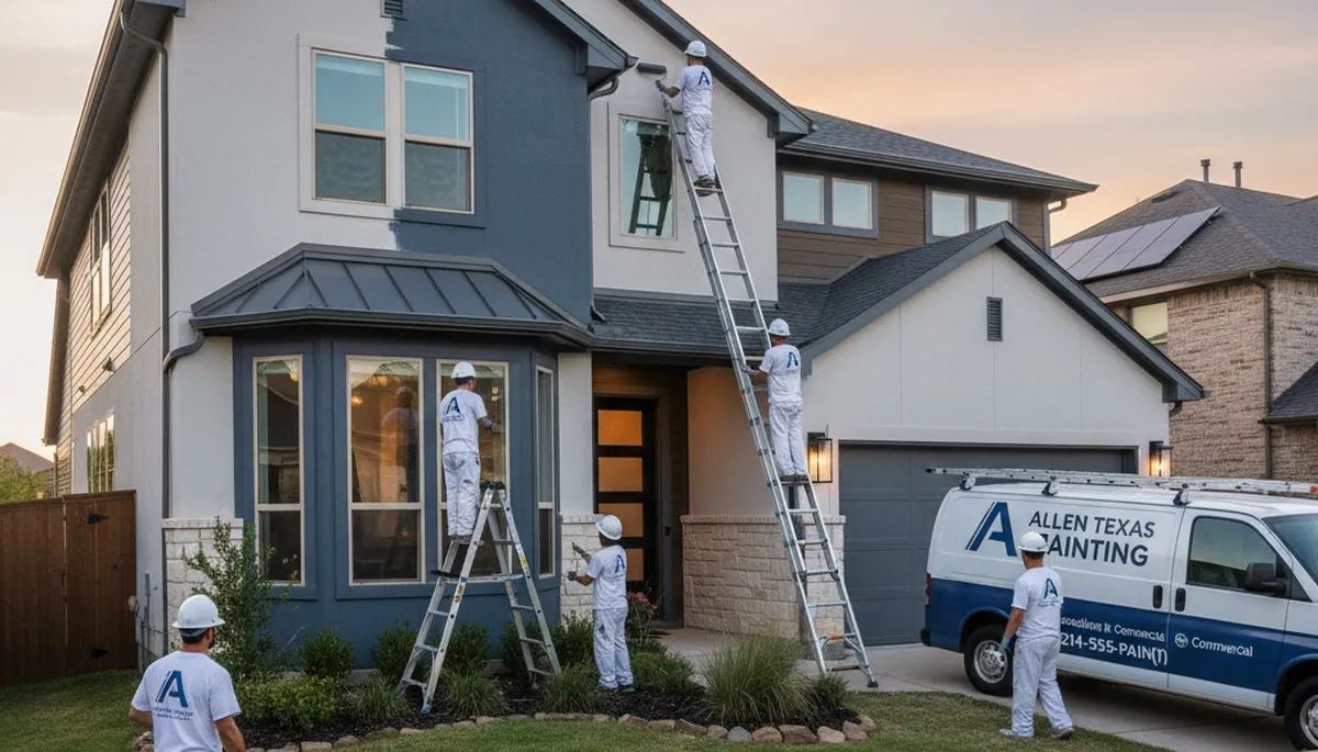 Professional house painters in Allen TX providing expert exterior home painting services