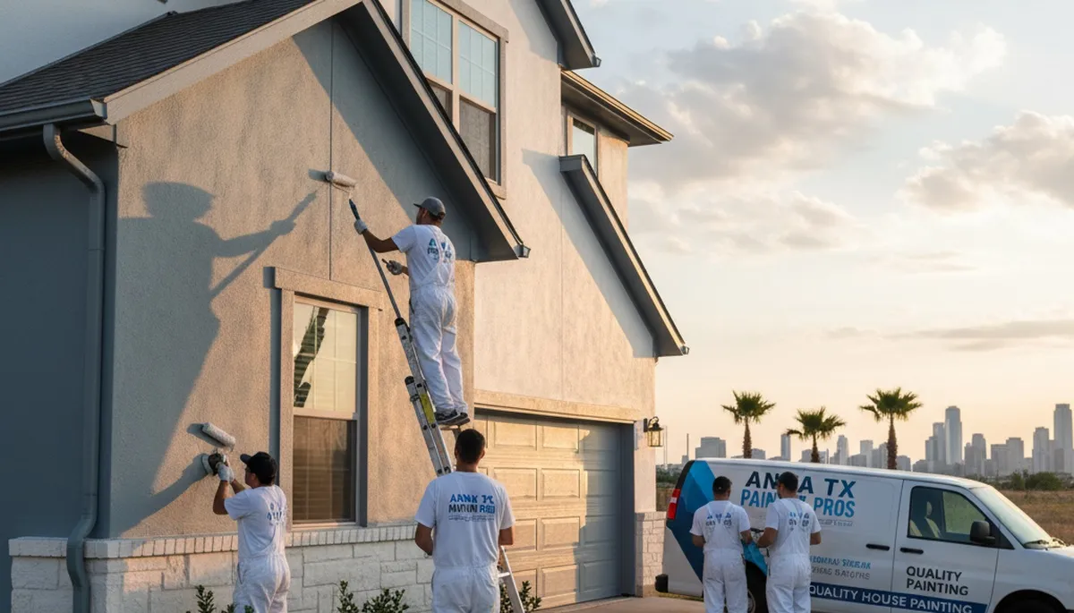 Professional house painting service in Allen, TX for interior and exterior home painting проекта