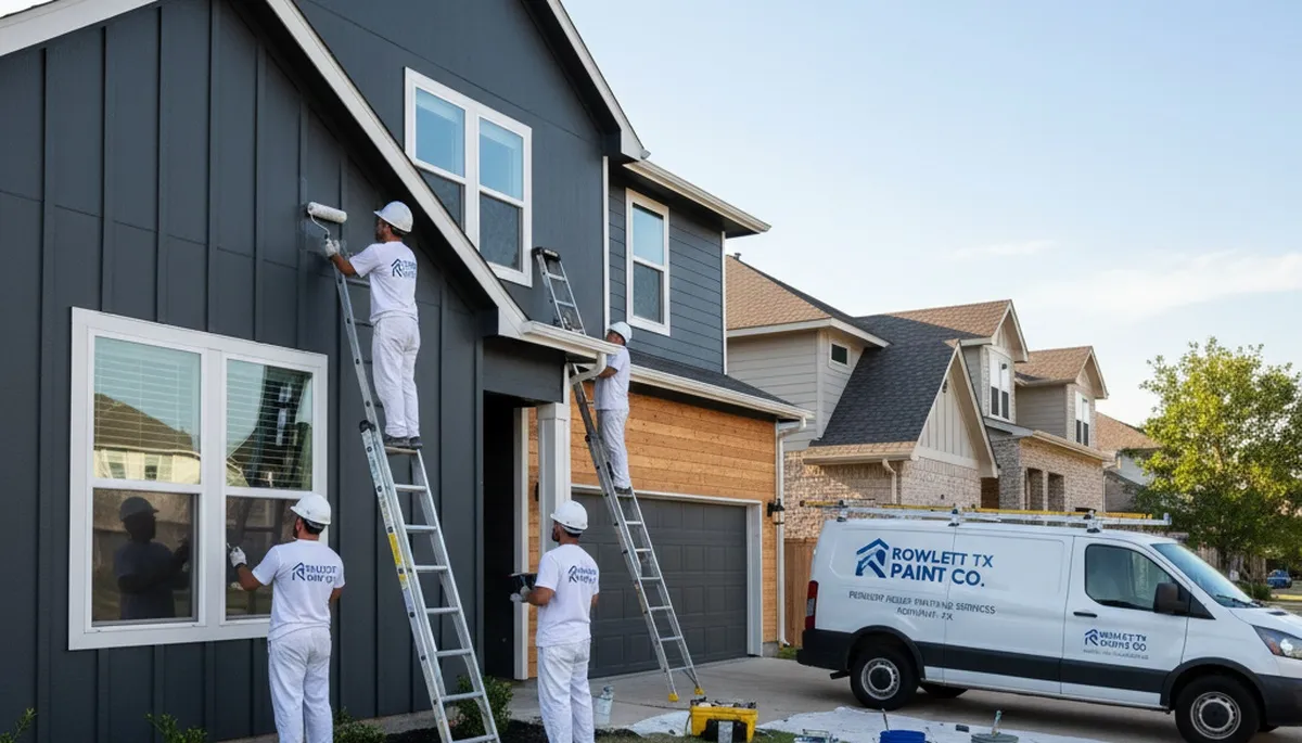 House painters in Allen, TX providing professional interior and exterior painting services